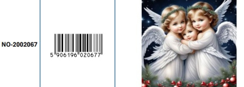 Haft Diamentowy Diamond Painting Mozaika Anioł Aniołki Dzieci Chrzest Komunia