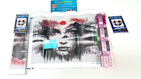 Haft Diamentowy Malowanie Diamentami Diamond Painting Mozaika Kobieta Zachód Słońca