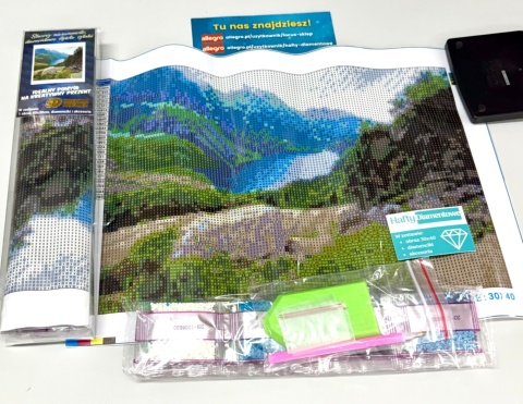 Haft Diamentowy Morskie Oko Góry Zakopane Diamond Painting Mozaika Zestaw