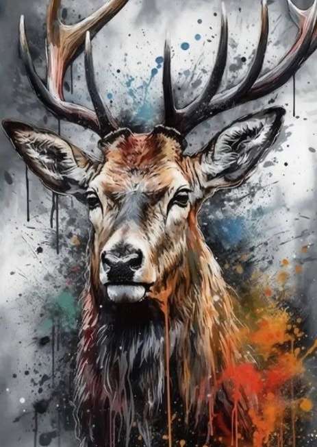 Haft Diamentowy Mozaika Diamentowa Malowanie Diamentami Jeleń Las Diamond Painting