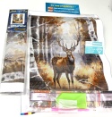 Haft Diamentowy Mozaika Diamentowa Malowanie Diamentami Jeleń Las Krajobraz