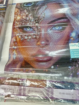 Haft Diamentowy Mozaika Diamond Painting Malowanie Diamentami Karnawał Kobieta w Masce
