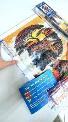 Haft Diamentowy Mozaika Diamond Painting Malowanie Diamentami Kobieta Sawanna