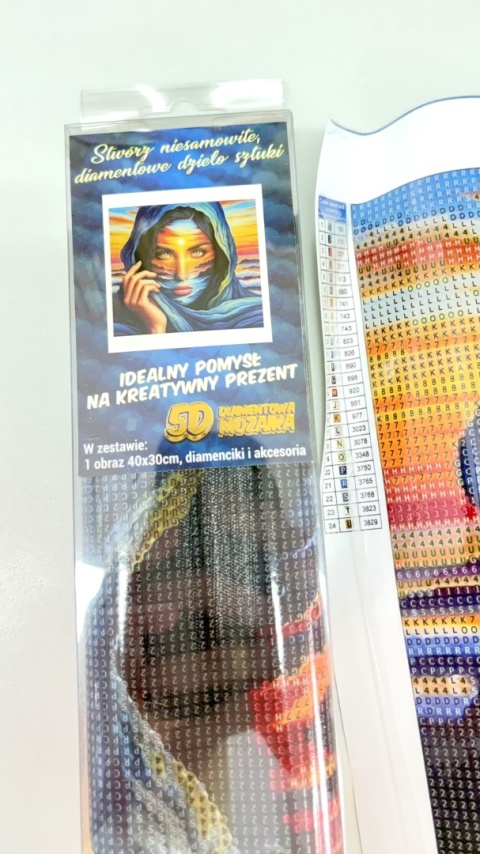 Haft Diamentowy Mozaika Diamond Painting Malowanie Diamentami Piękna Kobieta Morze Słońce