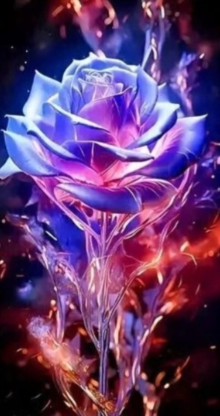 Haft Diamentowy Mozaika Diamond Painting Malowanie Diamentami Róża Kwiaty