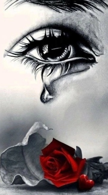 Haft Diamentowy Mozaika Diamond Painting Malowanie Diamentami Oko Łza Róża Kwiat