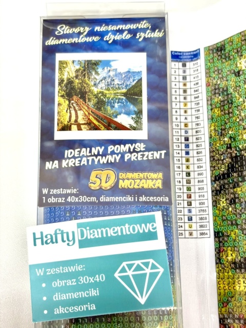 Haft Diamentowy Mozaika Diamond Painting Mozaika Góry Górski Szlak