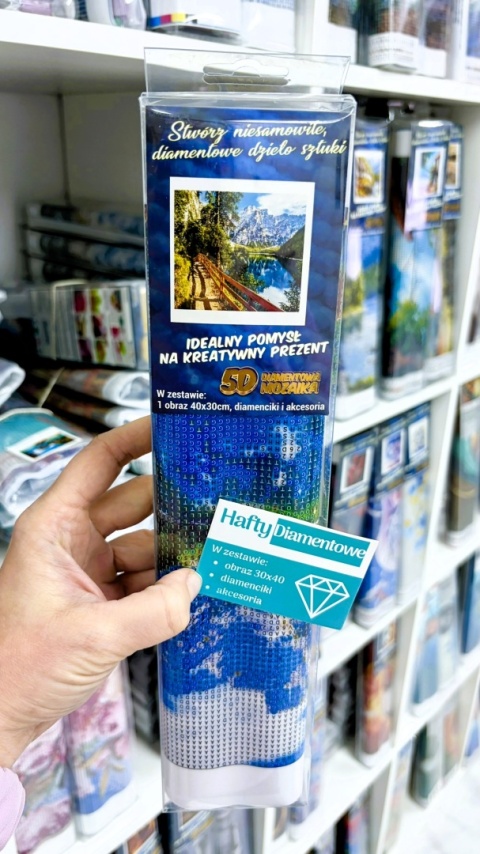 Haft Diamentowy Mozaika Diamond Painting Mozaika Góry Górski Szlak