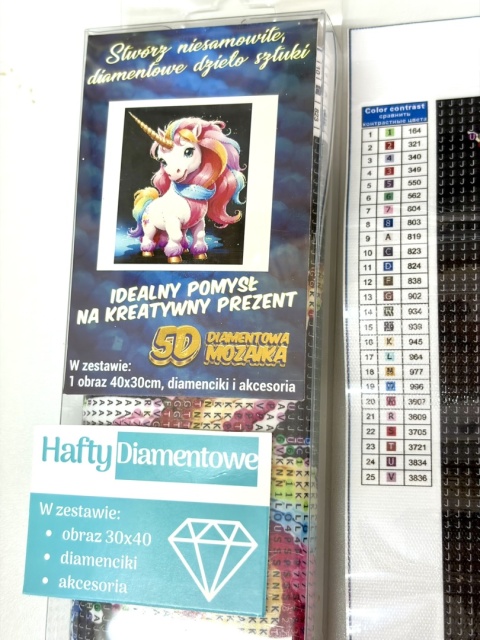 Haft Diamentowy Mozaika Diamond Painting Mozaika Jednorożec Dla Dzieci