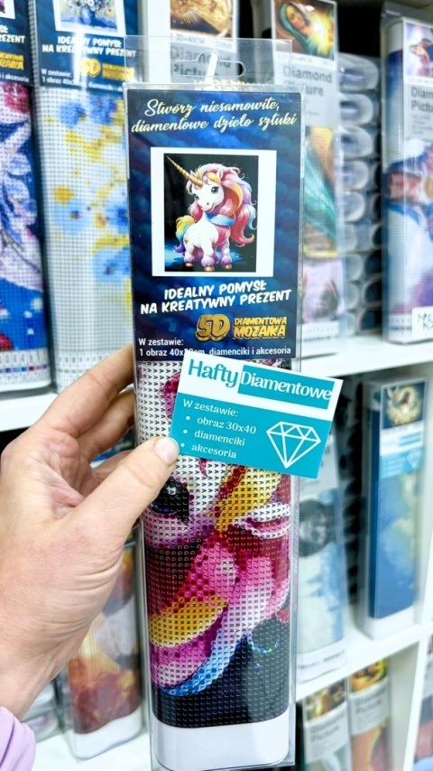 Haft Diamentowy Mozaika Diamond Painting Mozaika Jednorożec Dla Dzieci