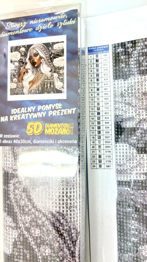 Haft Diamentowy Mozaika Diamond Painting Mozaika Kobieta Diamenty Perły