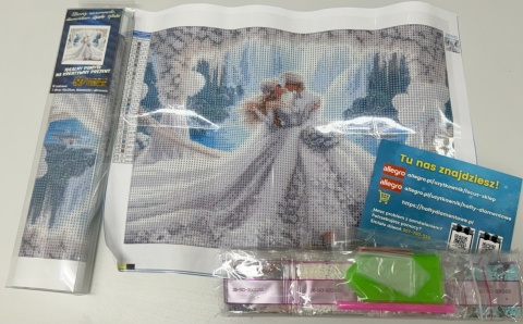 Haft Diamentowy Mozaika Diamond Painting Mozaika Ślub Księżniczka Para Miłość