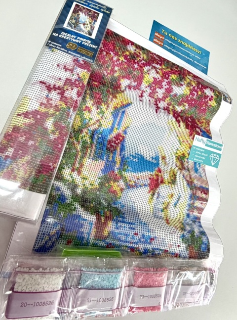 Haft Diamentowy Mozaika Diamond Painting Schody Nad Morzem Krajobraz