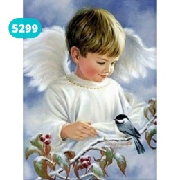Haft Diamentowy Mozaika Diamond Painting Dla Chłopca Komunia Chrzest Anioł