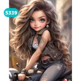 Haft Diamentowy Mozaika Diamond Painting Dla Dzieci Motor Motocykl