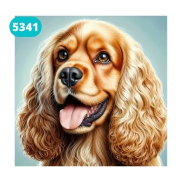 Haft Diamentowy Mozaika Diamond Painting Cocker Spaniel Pies Zwierzęta