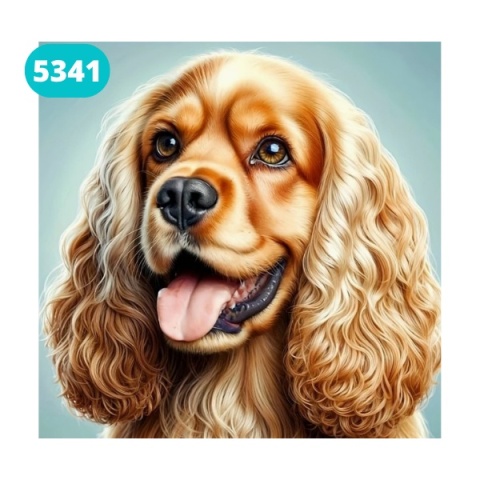 Haft Diamentowy Mozaika Diamond Painting Cocker Spaniel Pies Zwierzęta
