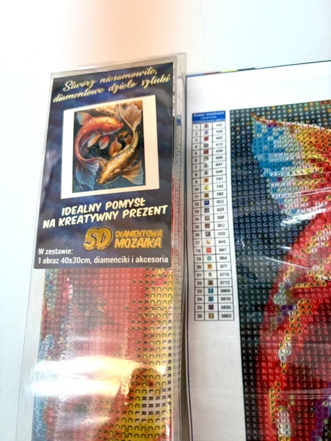 Haft Diamentowy Ryba Ryby Yin Yang Energia Diamond Paiting Zestaw