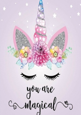 Haft Diamentowy Na Grubym Płótnie Na Ramie Jednorożec Unicorn Dzieci