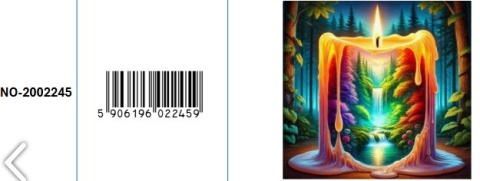 Haft Diamentowy Diamond Painting Mozaika Świeca Las Krajobraz Wodospad