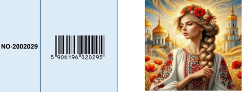 Haft Diamentowy Diamond Painting Mozaika Kobieta Słowianka Kwiaty Cerkwia