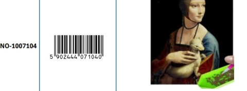 Haft Diamentowy Diamond Painting Dama z Gronostajem Łasiczką Leonardo da Vinci