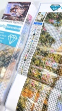 Haft Diamentowy Anioł Stróż Chrzest Komunia Mozaika Diamond Paiting Aniołek