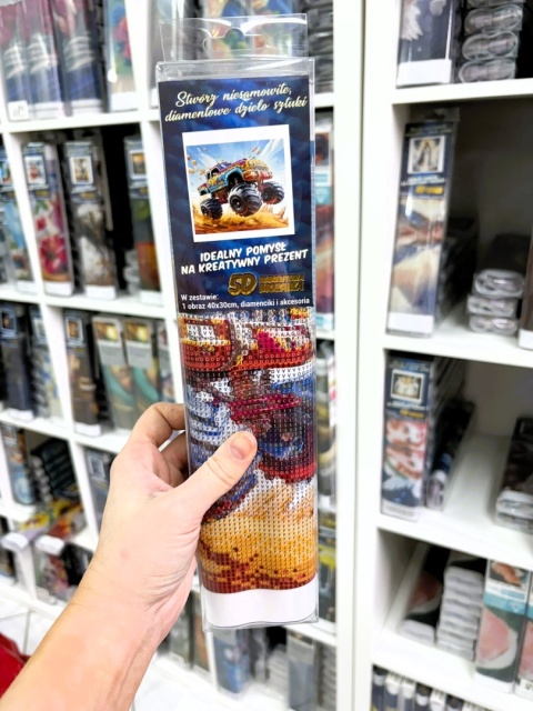 Haft Diamentowy Auto Samochód MonsterTruck Mozaika Diamond Paiting Zestaw