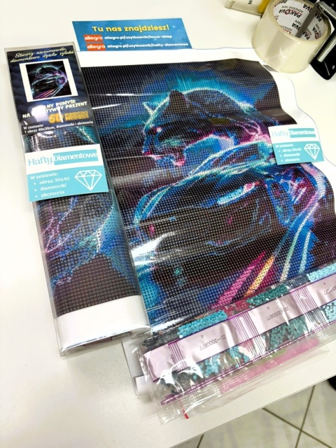 Haft Diamentowy Auto Samochód Mozaika Diamond Painting Zestaw Wyklejanka