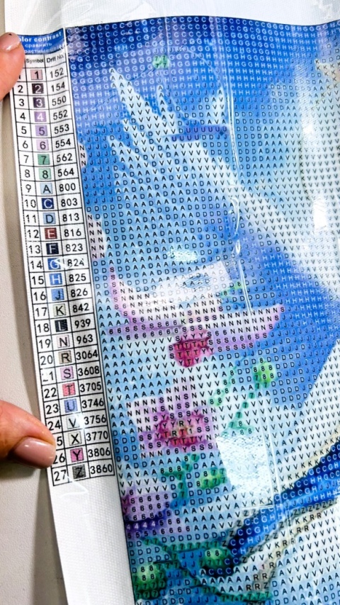 Haft Diamentowy Diamond Painting Mozaika Maryja Kwiaty Modlitwa Boska