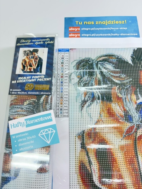 Haft Diamentowy Diamond Painting Mozaika Para Akt On i Ona