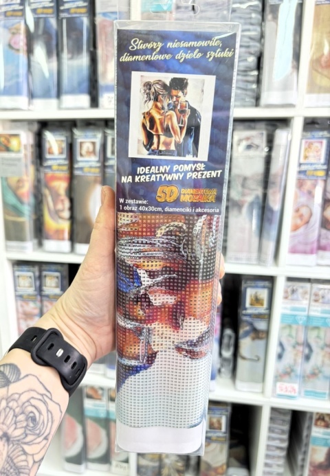 Haft Diamentowy Diamond Painting Mozaika Para Akt On i Ona