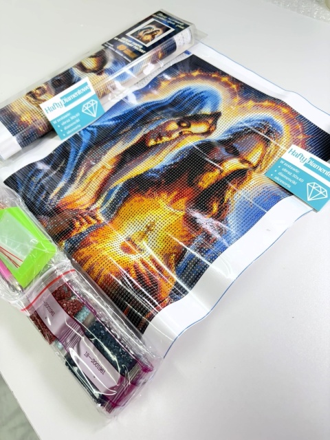 Haft Diamentowy Diamond Painting Mozaika Święta Rodzina Maryja Jezus