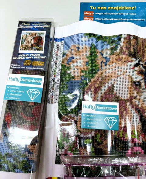 Haft Diamentowy Koń Konie Diamond Painting Mozaika Zestaw