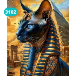 Haft Diamentowy Mozaika Diamond Painting Malowanie Diamentami Sfinks Egipt Piramida