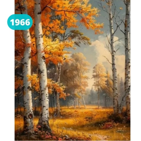 Haft Diamentowy Mozaika Diamentowa Malowanie Diamentami Krajobraz Las Drzewa