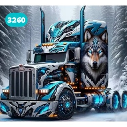 Haft Diamentowy Mozaika Diamond Painting Ciężarówka Auto Samochód