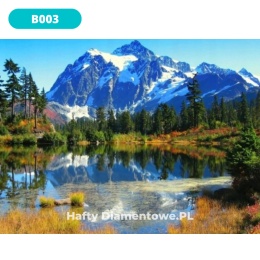 Haft Diamentowy Mozaika Diamond Painting Góry Krajobraz Pejzaż Górski