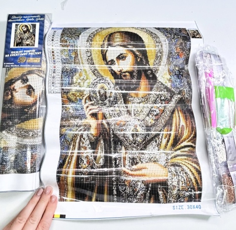 Haft Diamentowy Mozaika Diamond Painting Jezus Chrystus Komunia