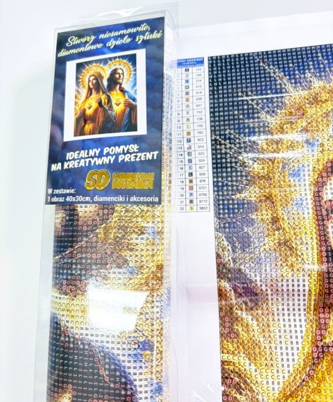 Haft Diamentowy Mozaika Diamond Painting Jezus Maryja Religia