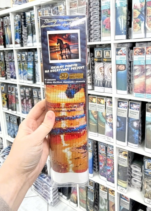 Haft Diamentowy Mozaika Diamond Painting Koń Konie Zwierzęta