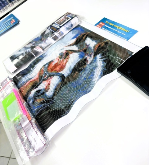 Haft Diamentowy Mozaika Diamond Painting Koń Konie Zwierzęta