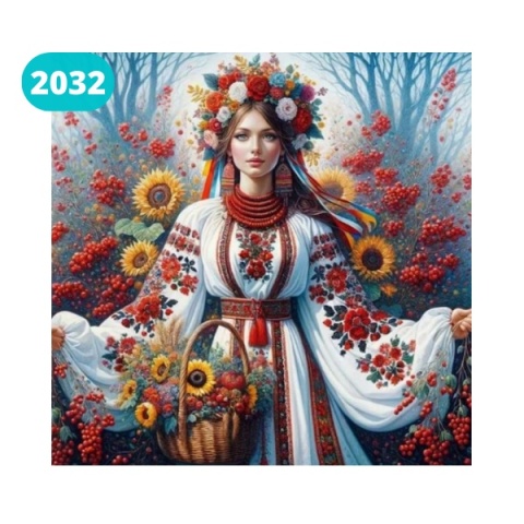 Haft Diamentowy Mozaika Diamond Painting Kwiaty Kobieta Krajobraz Słoneczniki