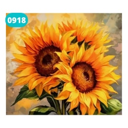 Haft Diamentowy Mozaika Diamond Painting Kwiaty Słoneczniki
