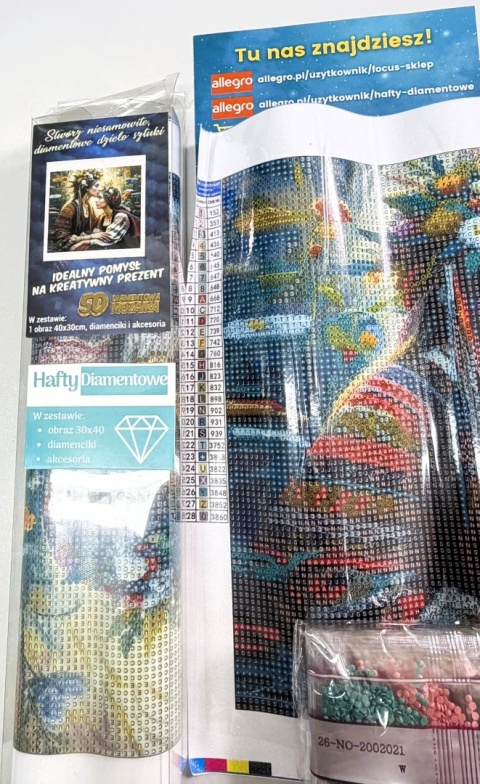 Haft Diamentowy Mozaika Diamond Painting Kwiaty Słowianki Kobieta