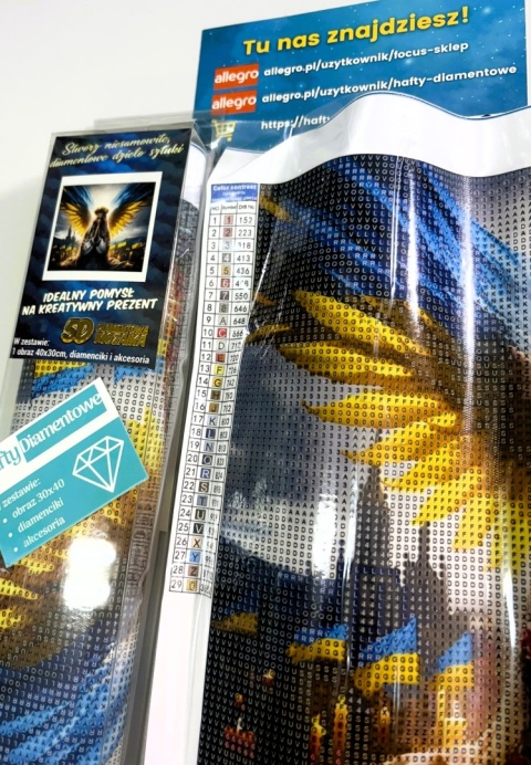 Haft Diamentowy Mozaika Diamond Painting Kwiaty Ukrainka Ukraina