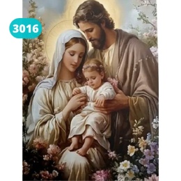 Haft Diamentowy Mozaika Diamond Painting Maryja Jezus Święta Rodzina