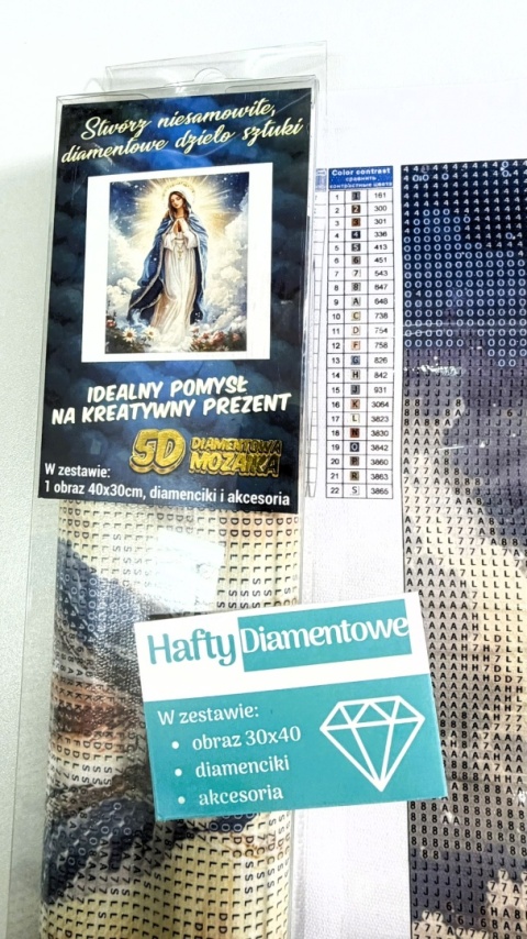 Haft Diamentowy Mozaika Diamond Painting Maryja Matka Boska Boża