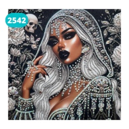 Haft Diamentowy Mozaika Diamond Painting Mozaika Kobieta Diamenty Perły