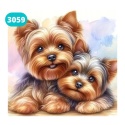 Haft Diamentowy Mozaika Diamond Painting Mozaika Pies Pieski York Jork